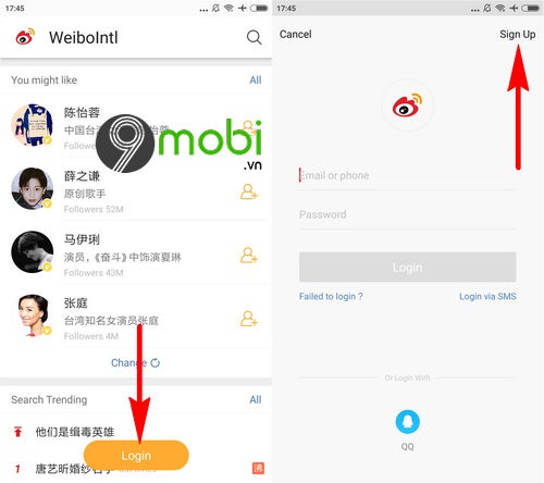 tạo weibo bằng gmail-0