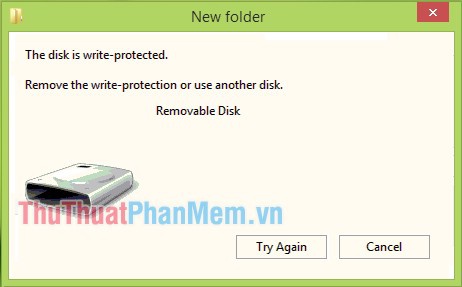 sửa lỗi the disk is write protected trên usb-0
